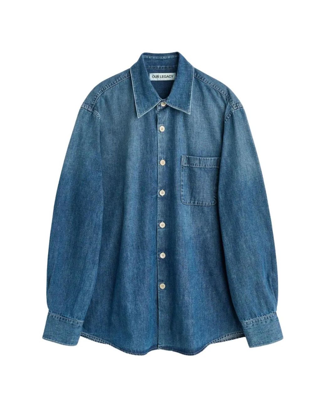 Our Legacy Blue Above Shirt for men