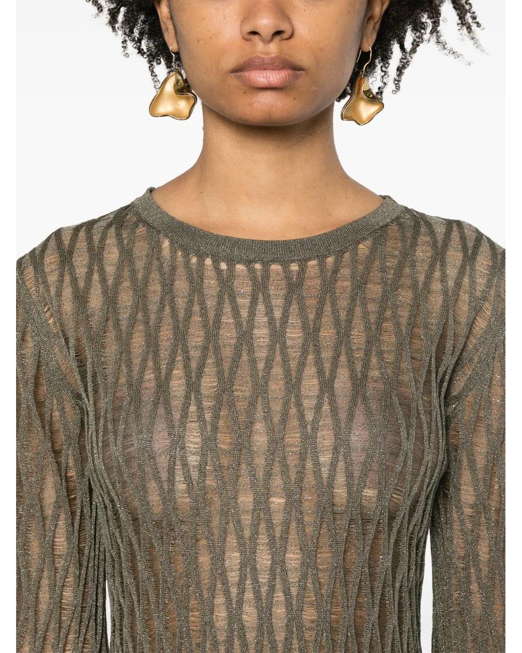 FEDERICA TOSI Gray Knitted Maxi Dress