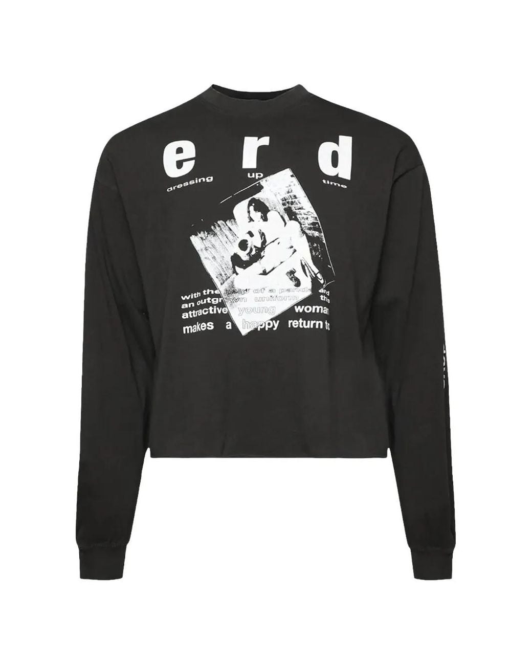 Enfants Riches Deprimes Black School Days Graphic-Print Sweatshirt for men