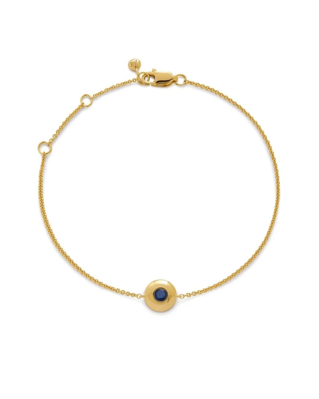Monica Vinader Metallic 18Kt Vermeil September Birthstone Bracelet