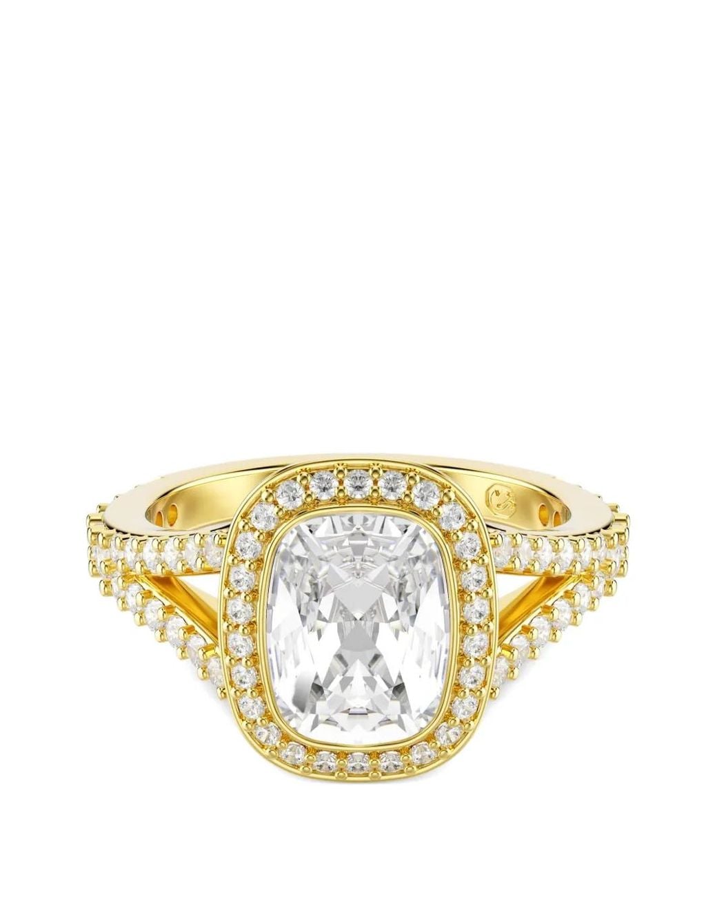 Swarovski Metallic Una Angelic Crystal-Embellished Halo Ring
