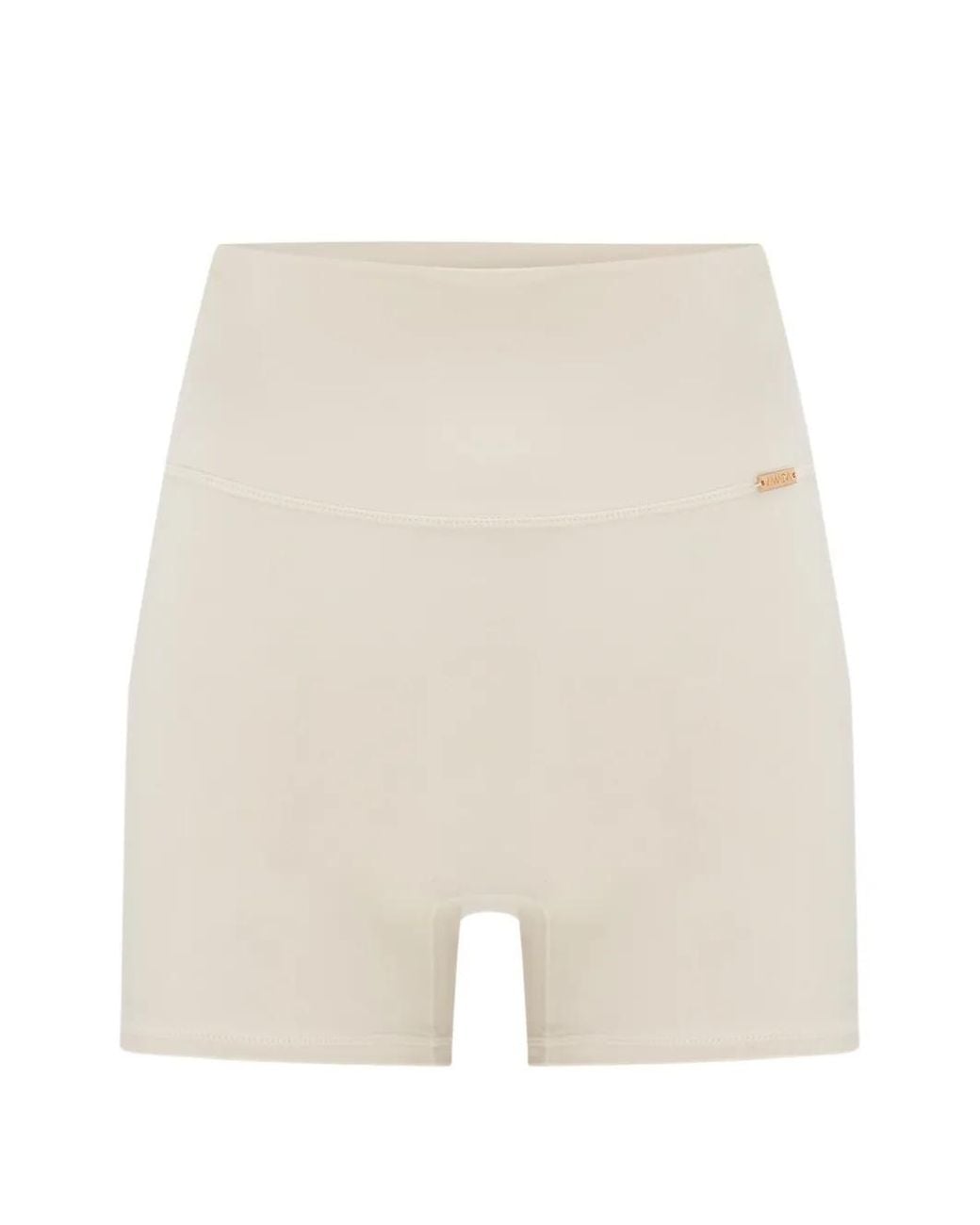 AMADAWEAR White Belle High-Waisted Shorts