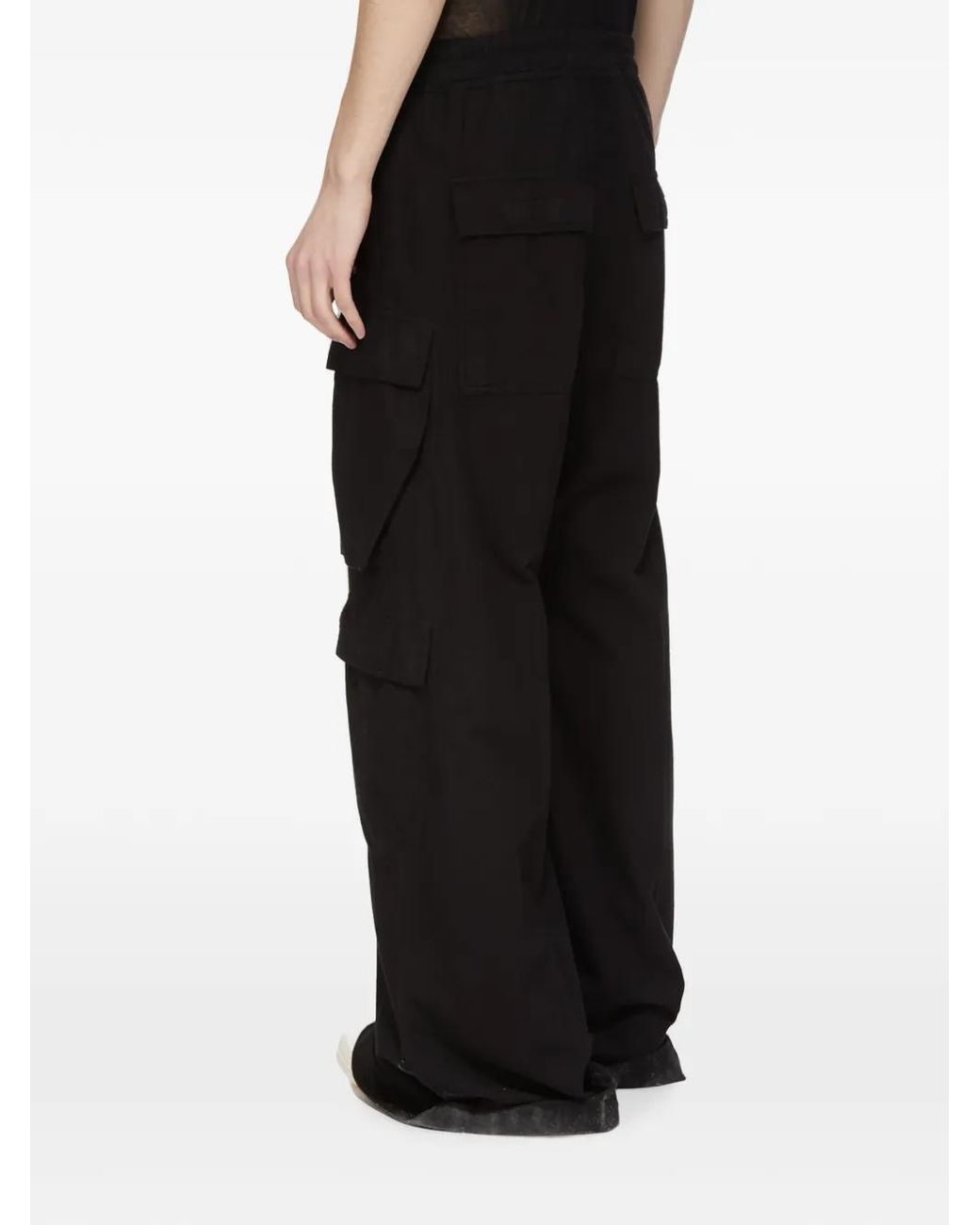 Rick Owens Black Belas Cargo Pants for men
