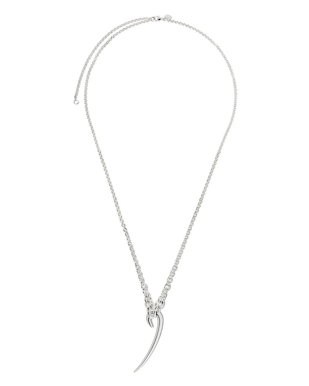 Shaun Leane Metallic Hook Pendant Necklace