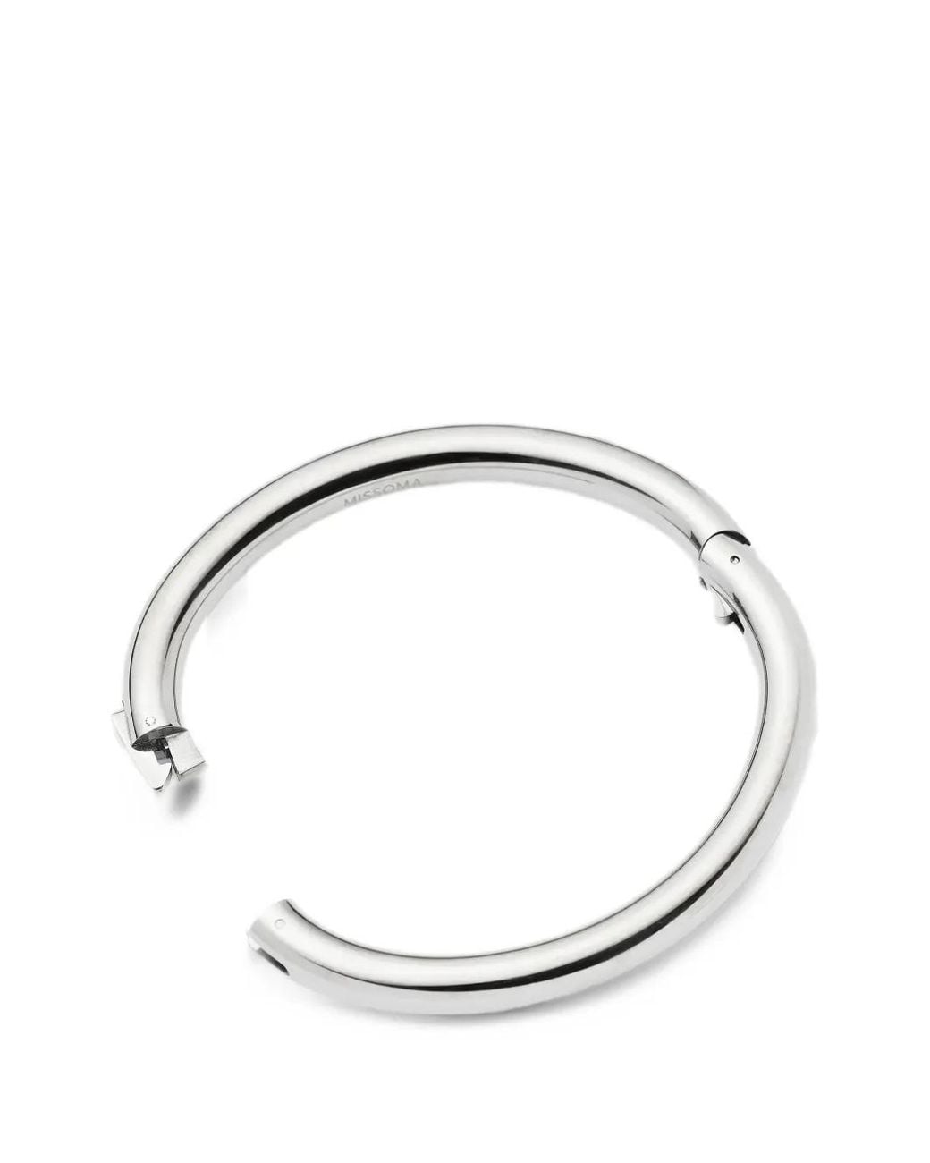 Missoma White Chunky Hinged Bangle