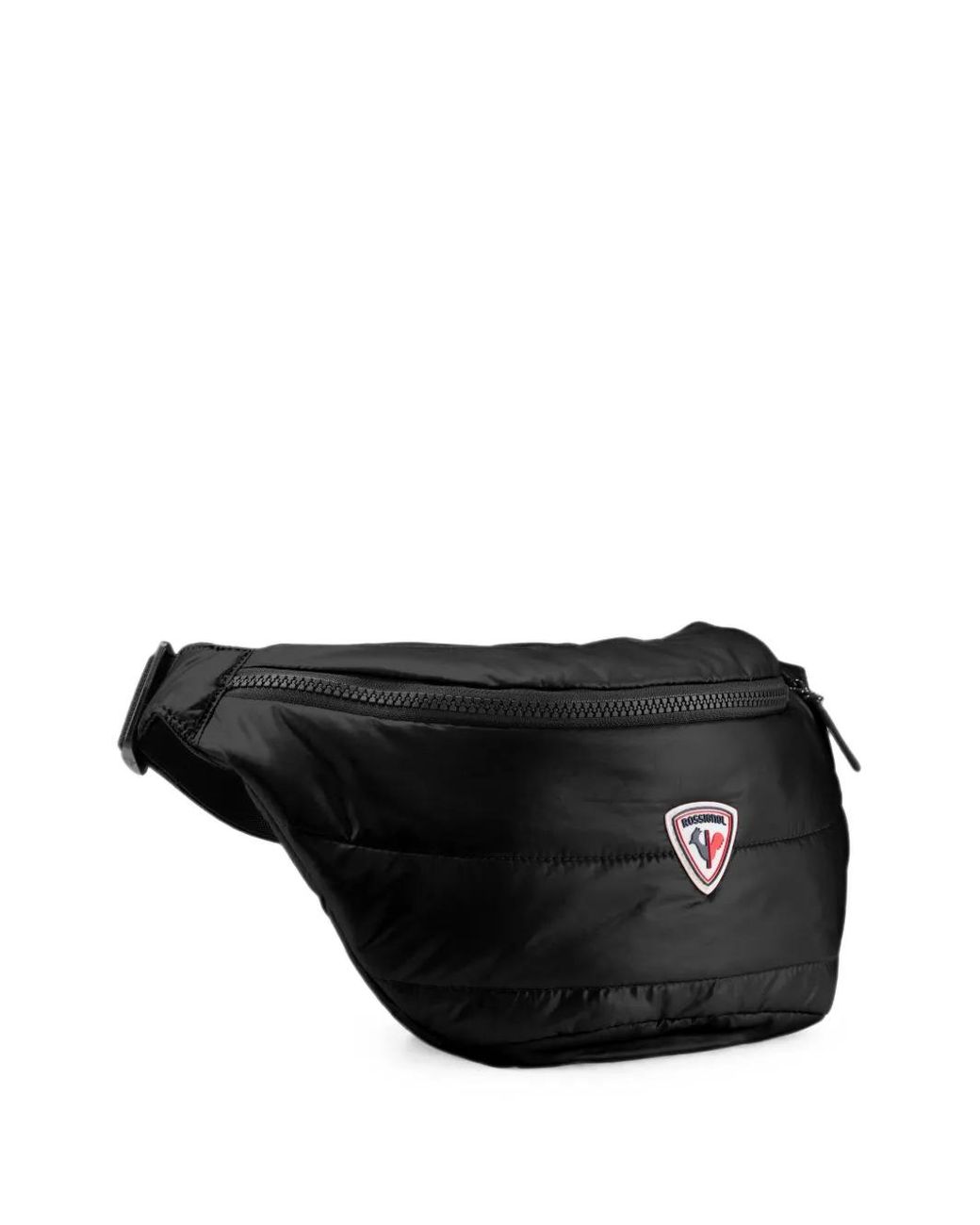 Rossignol Black Quilted Logo-Patch Belt Bag