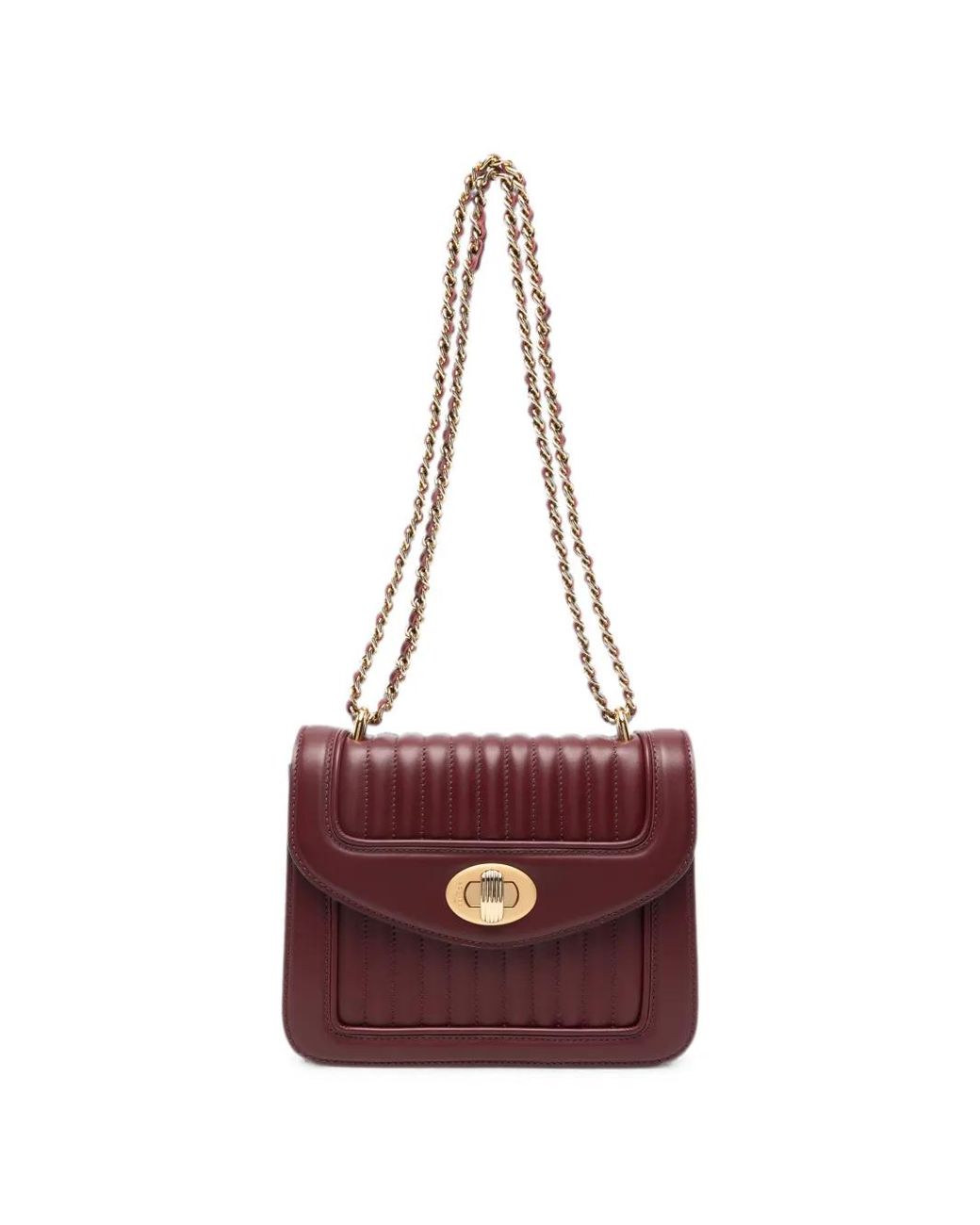 Delage Purple Sac Porté Épaule À Design Matelassé