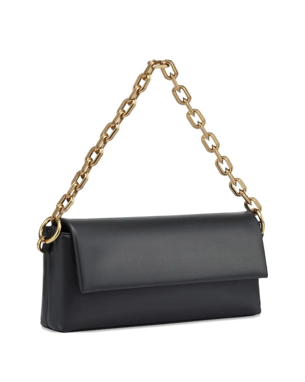 POTAMY White Medium Laconic Shoulder Bag