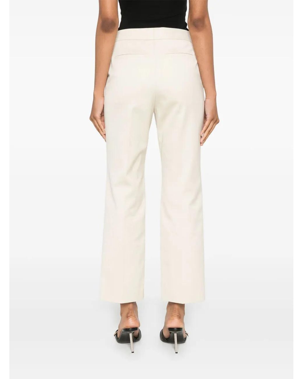 Givenchy White Cropped Fit Tailored Pants