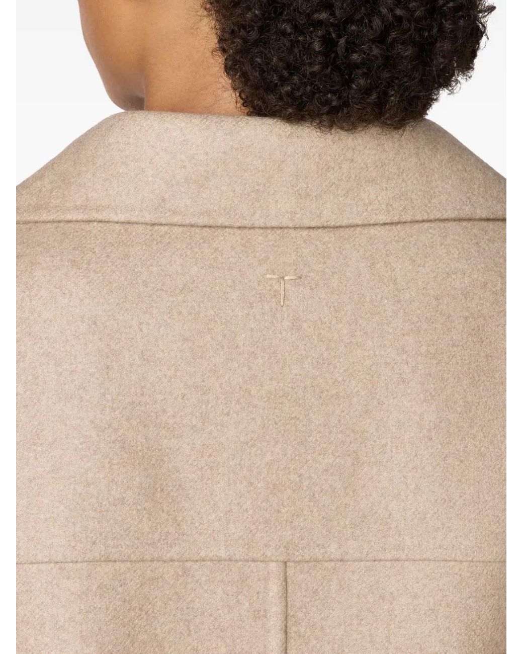 Tod's Natural Hooded Trimmed Jacket