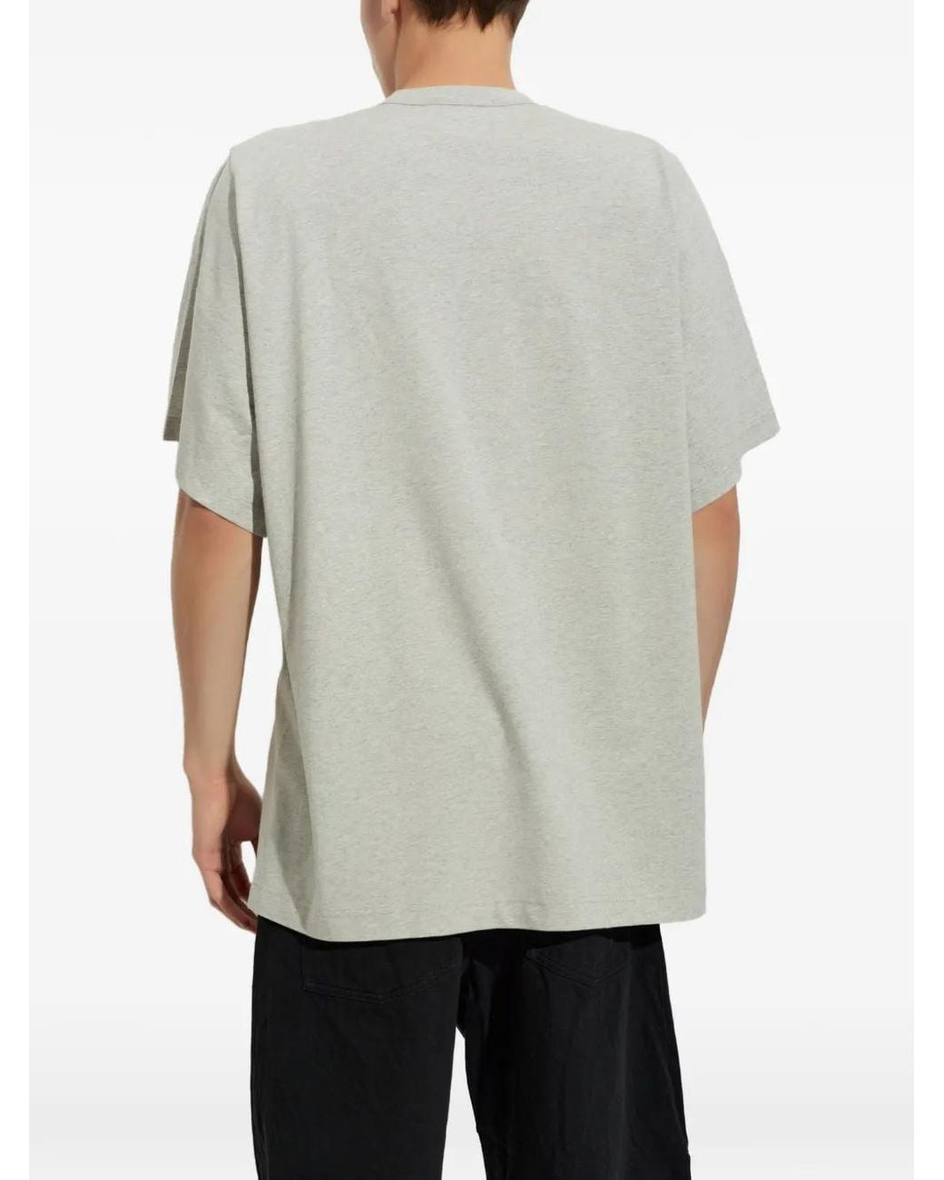 Comme des Garçons Gray Layered-Sleeve Cotton T-Shirt for men