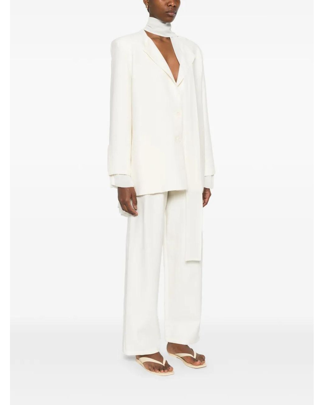 ELEH White Layered Blazer