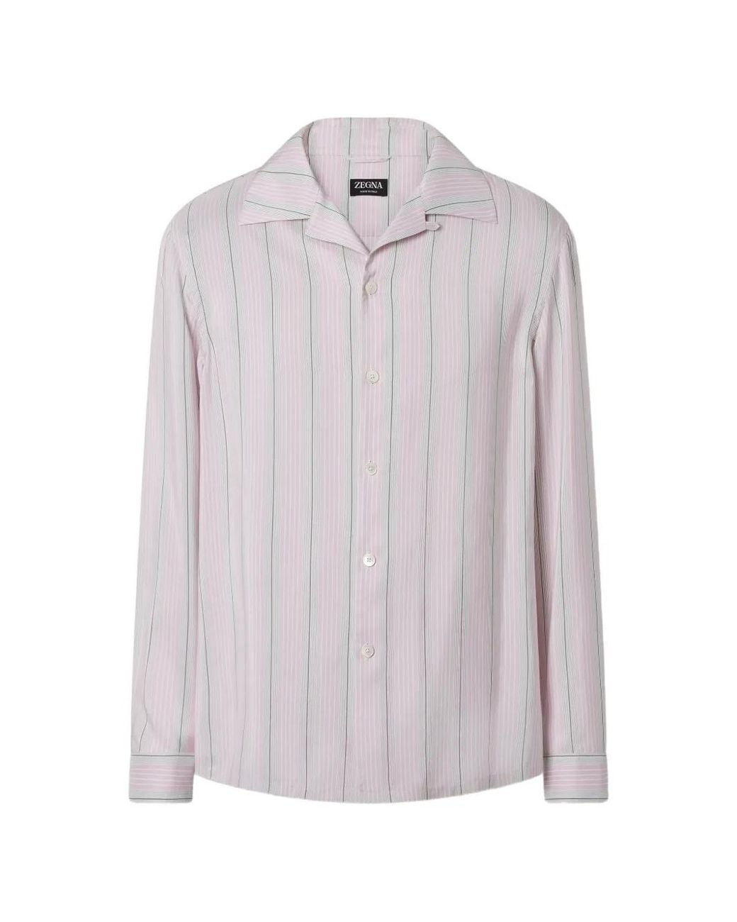Zegna White Silk Shirt for men