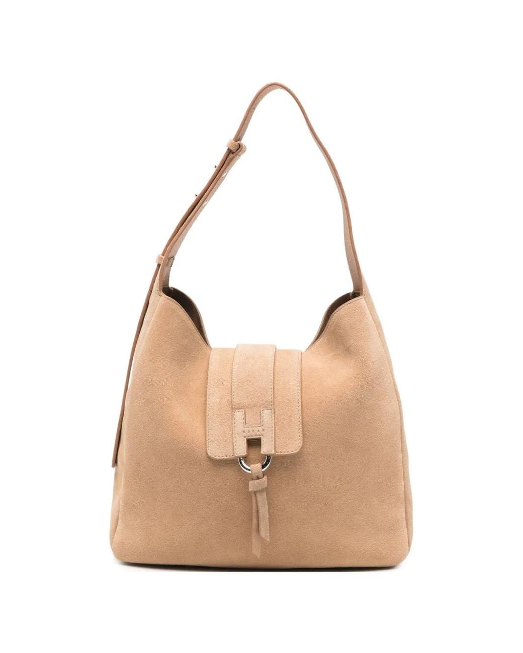 Hogan Natural Shoulder Bag Suede