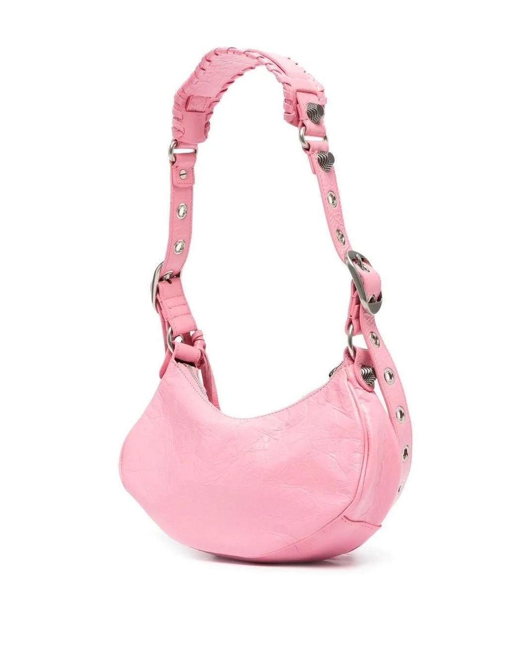 Balenciaga Pink Le Cagole Xs Leather Shoulder Bag