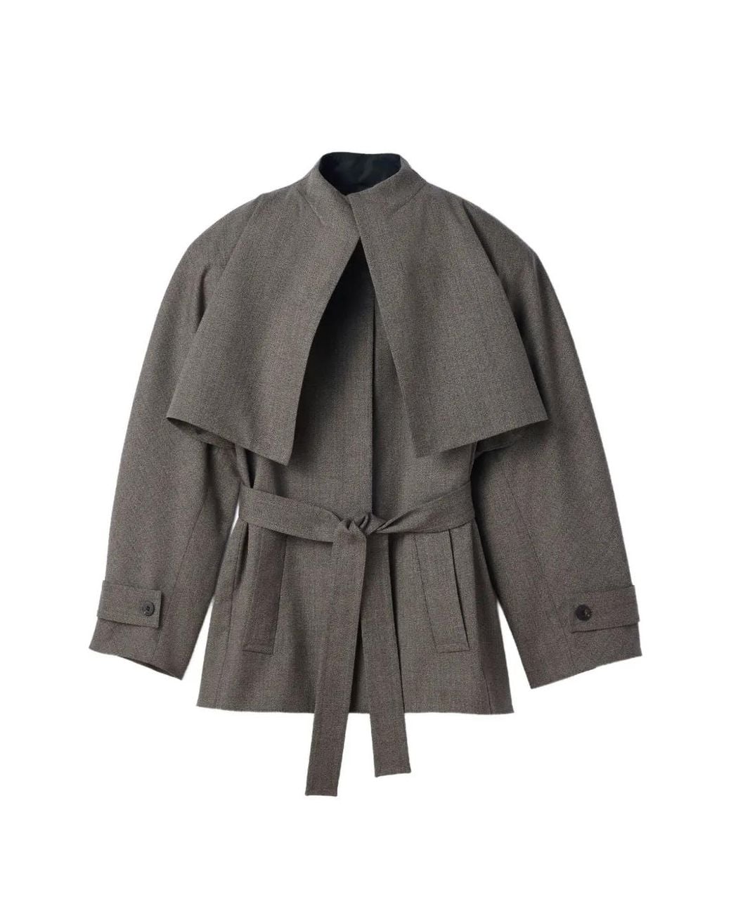 Jacquemus Gray The Boléro Peacoat