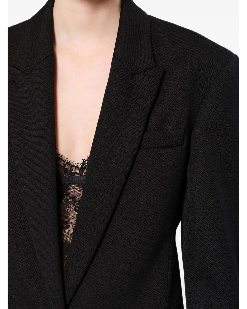 Isabel Marant Black Pomili Tailored Whipcord Wool Jacket