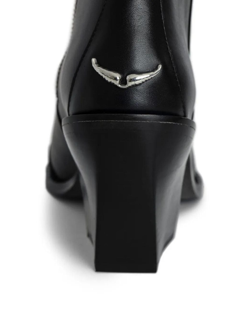 Zadig & Voltaire Black Cara 70Mm Leather Boots