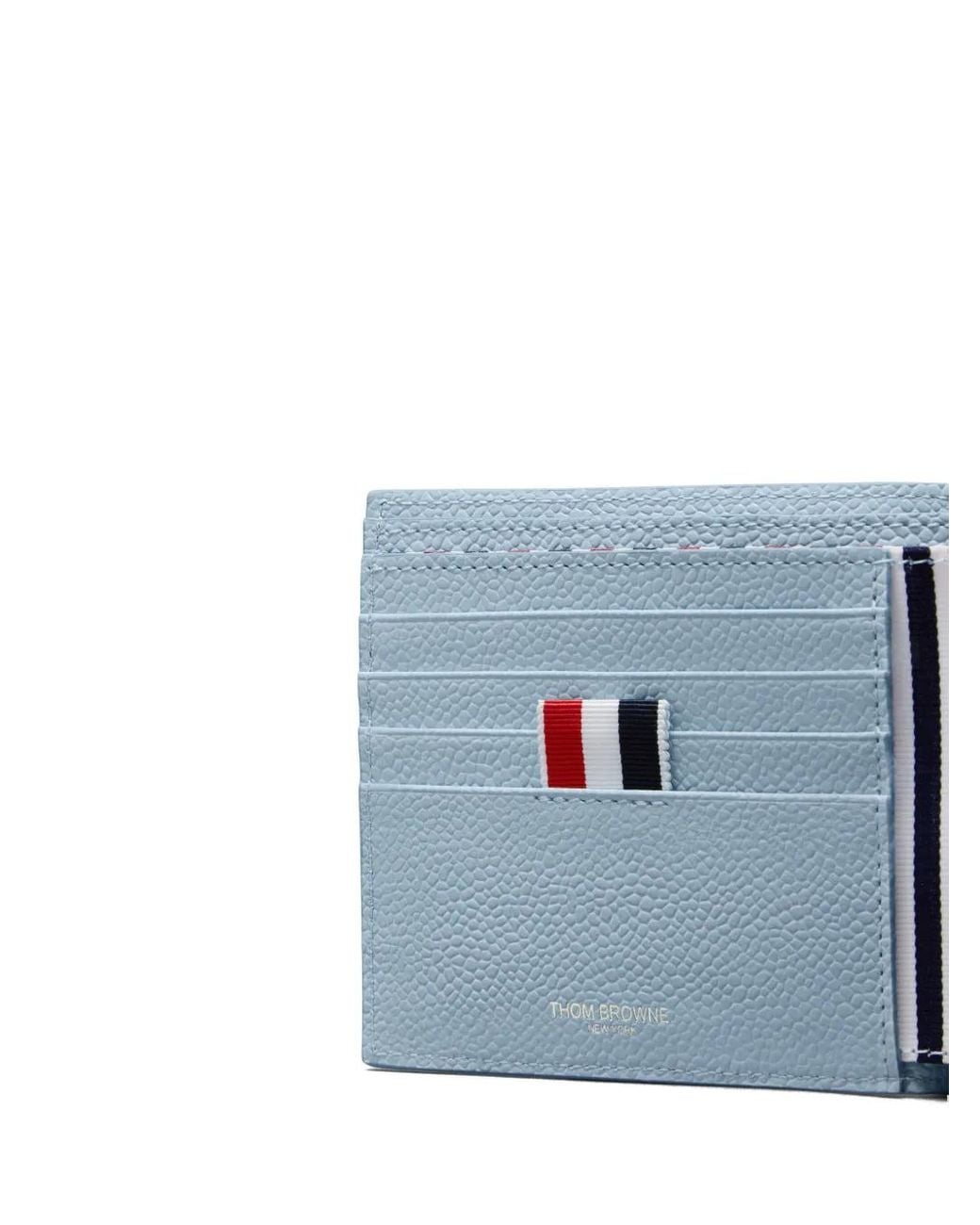 Thom Browne Blue Pebble Grain Bifold Wallet for men
