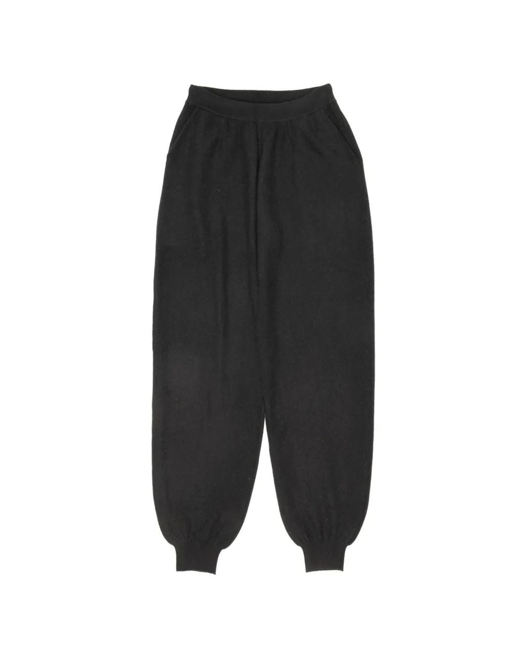 Frenckenberger Black Cashmere Track Pants