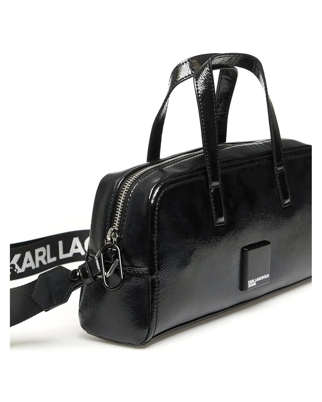 Karl Lagerfeld Black Top-Handles Tote Bag