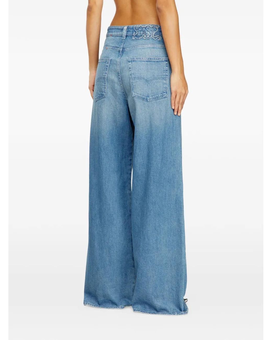 DIESEL Blue 1996 D-Sire-S6 Embroidered Jeans