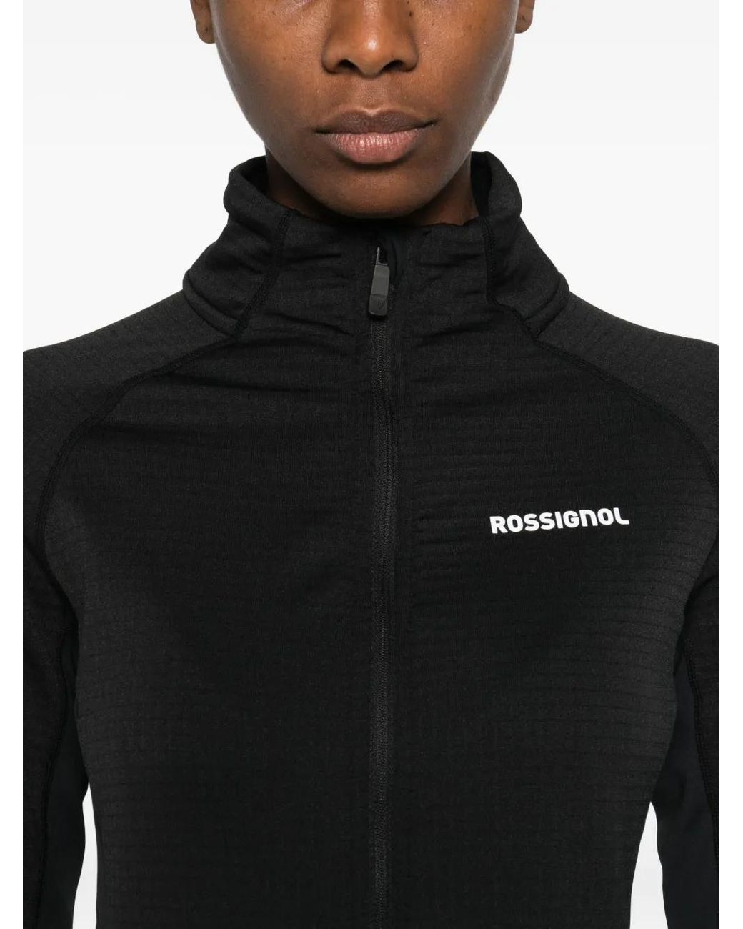 Rossignol Black Zip-Up Bomber Jacket