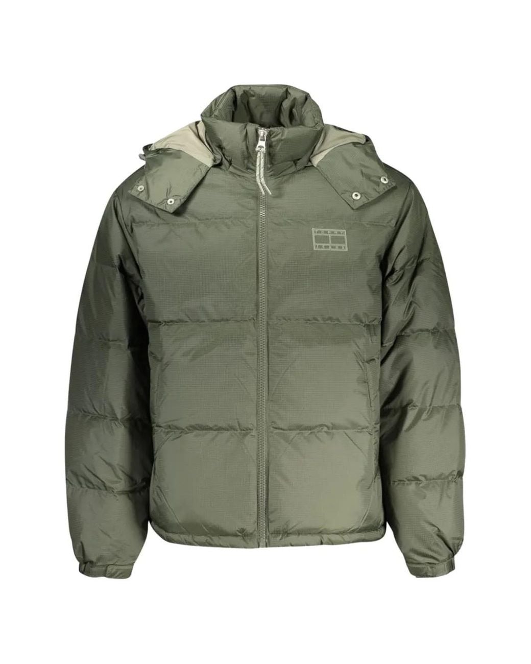 Tommy Hilfiger Green Doudoune Alaska À Capuche for men