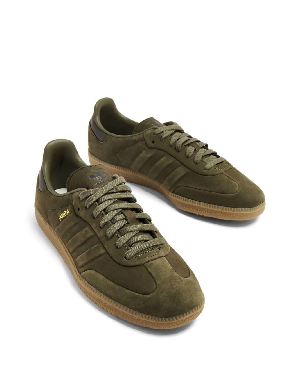 adidas Samba Leather Sneakers in Green for Men | Lyst