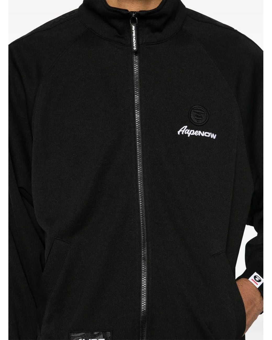 Aape By A Bathing Ape Black Aapenow Track Jacket for men