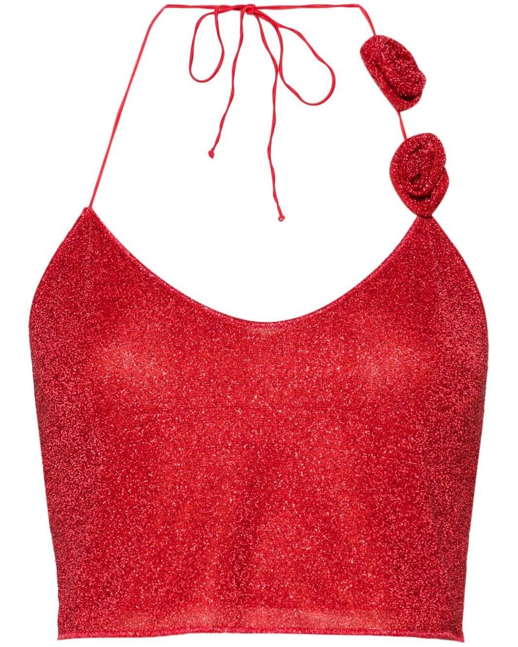 Oséree Lumiere Rose Top Clothing in Red | Lyst UK