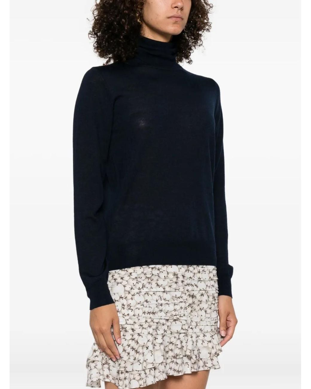 P.A.R.O.S.H. Blue Roll-Neck Sweater