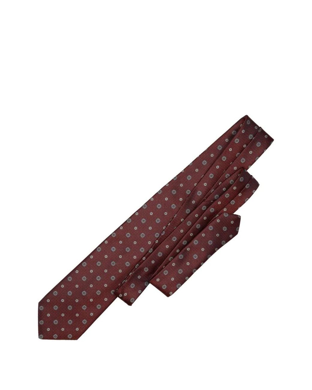 Elizabetta Purple Benelli Jacquard-Woven Tie for men