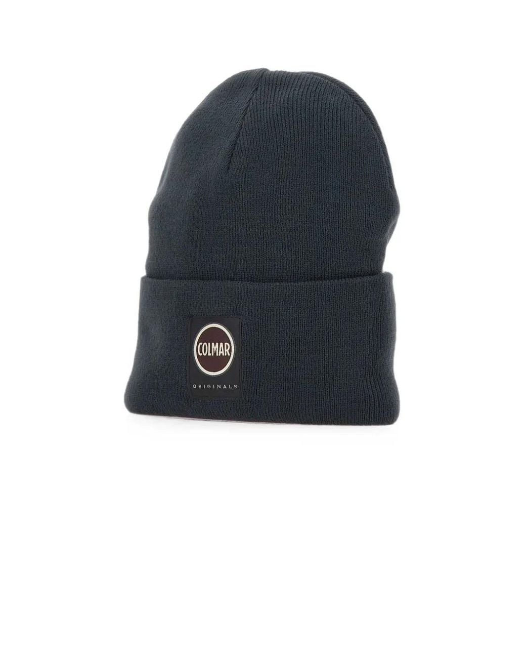 Colmar Blue Ribbed-Knit Beanie Hat for men