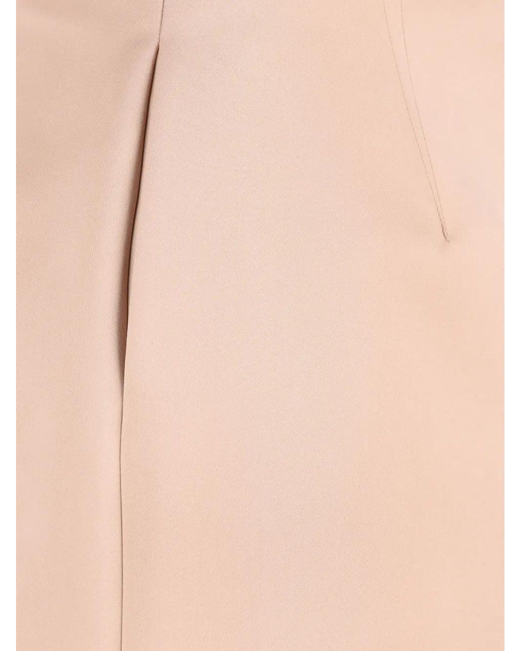 Chloé Natural Vertical Stitching Mini Skirt