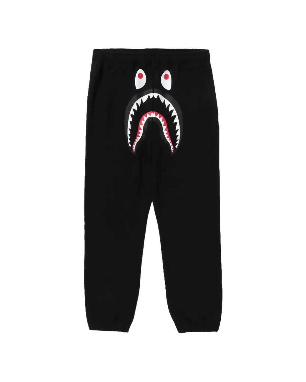 A Bathing Ape Black Shark Track Pants for men