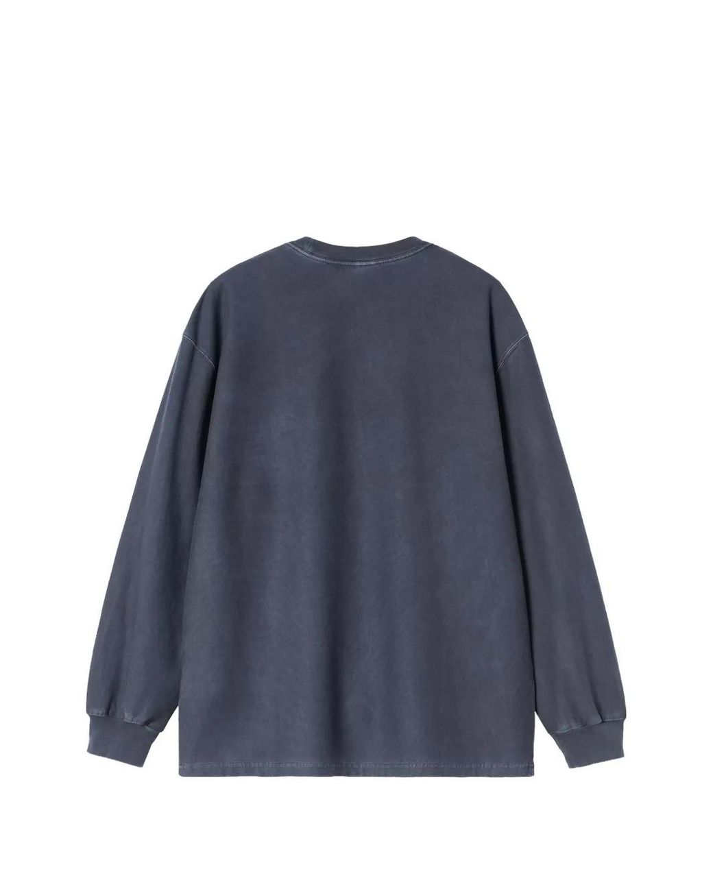Carhartt Blue Garment-Dyed Chest-Pocket T-Shirt for men
