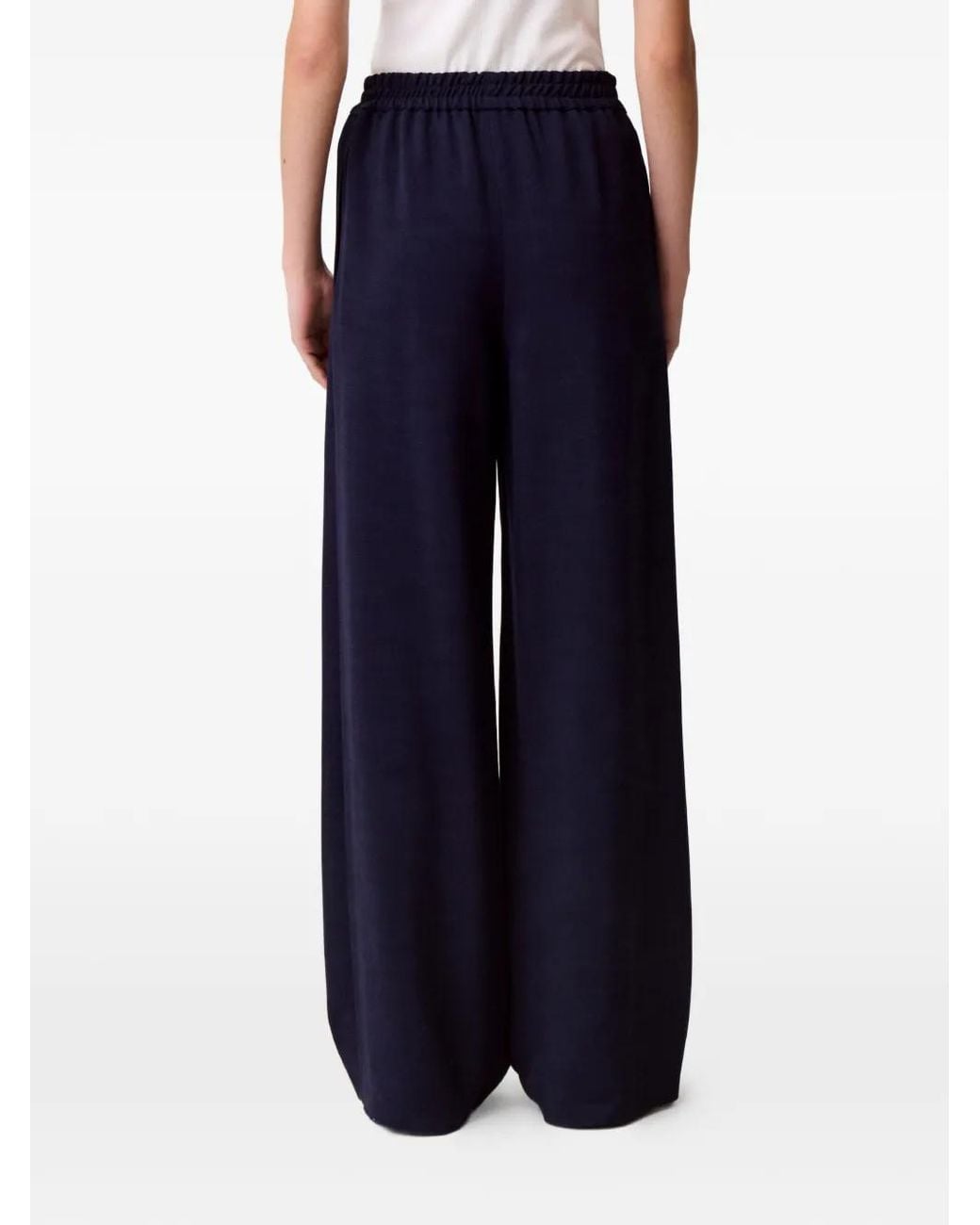Claudie Pierlot Blue String Wide-Leg Trousers