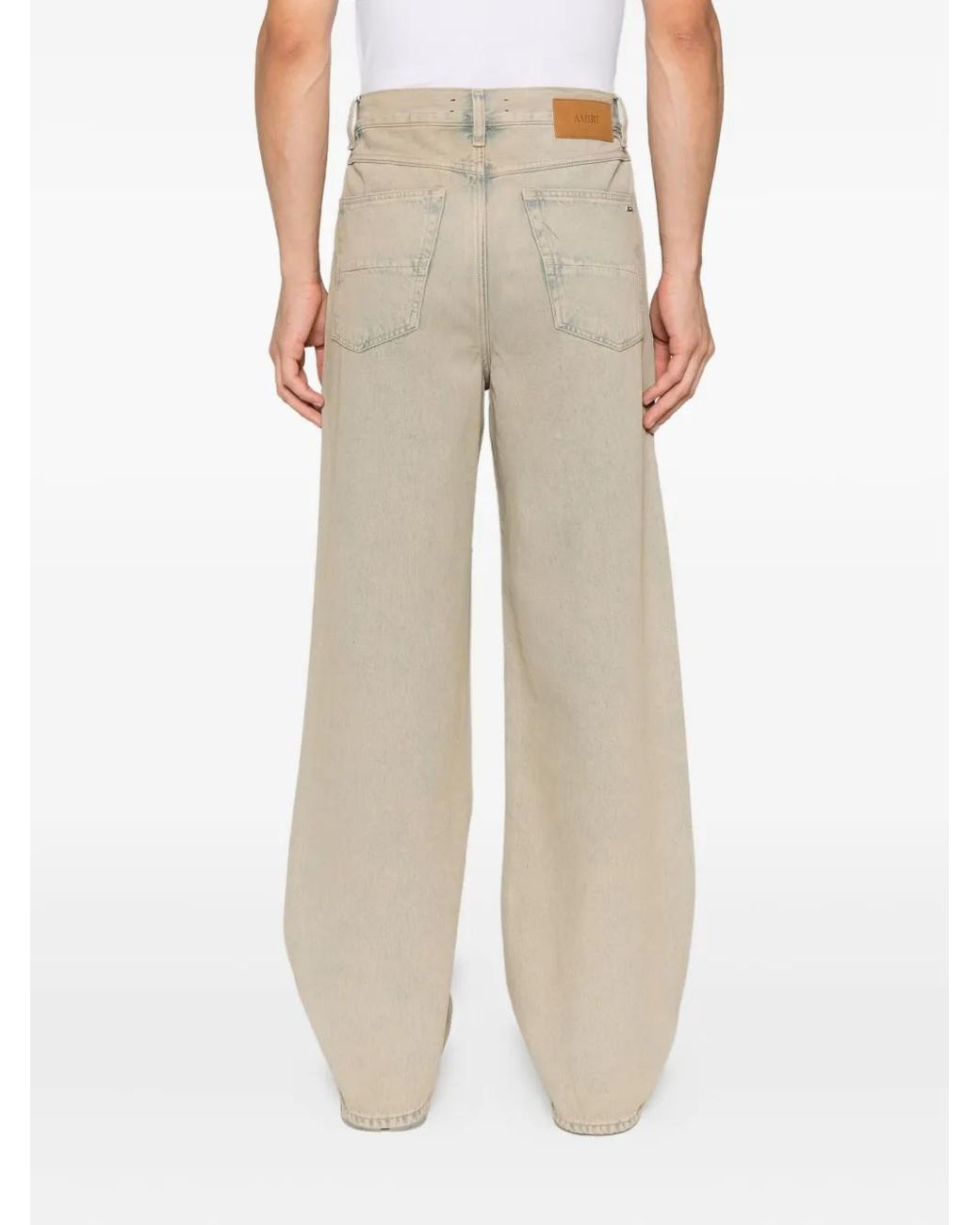 Amiri Natural 'Washed Baggy' Jeans for men