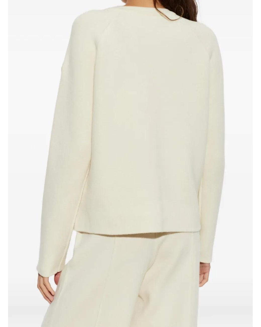Moncler White Patch-Pocket Cardigan