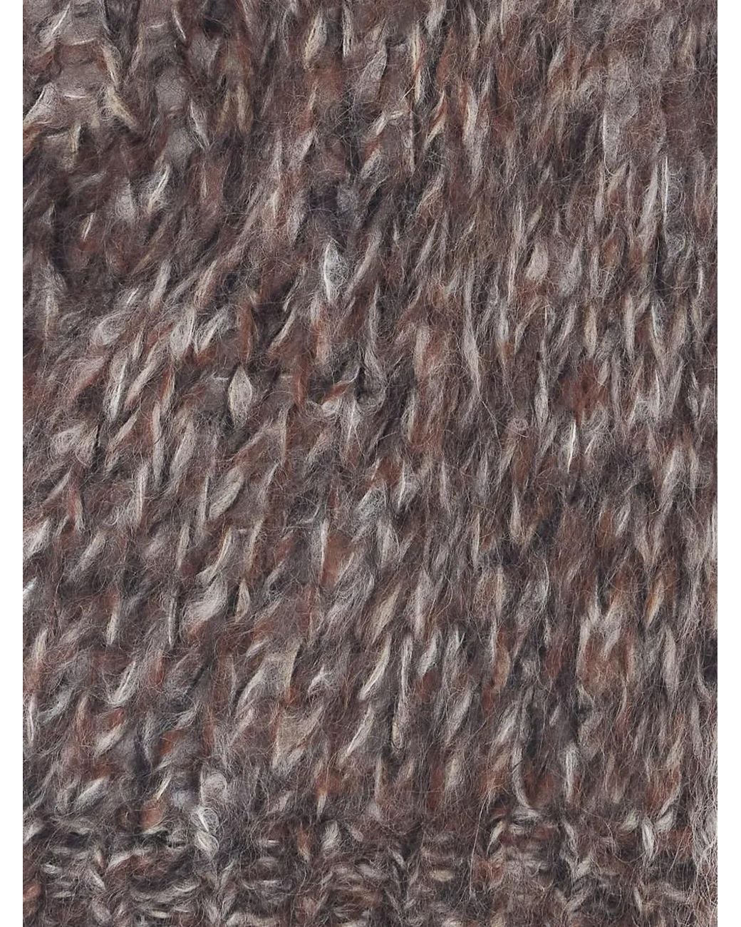 Brunello Cucinelli Gray Malfilé Mohair Turtleneck Sweater Vest