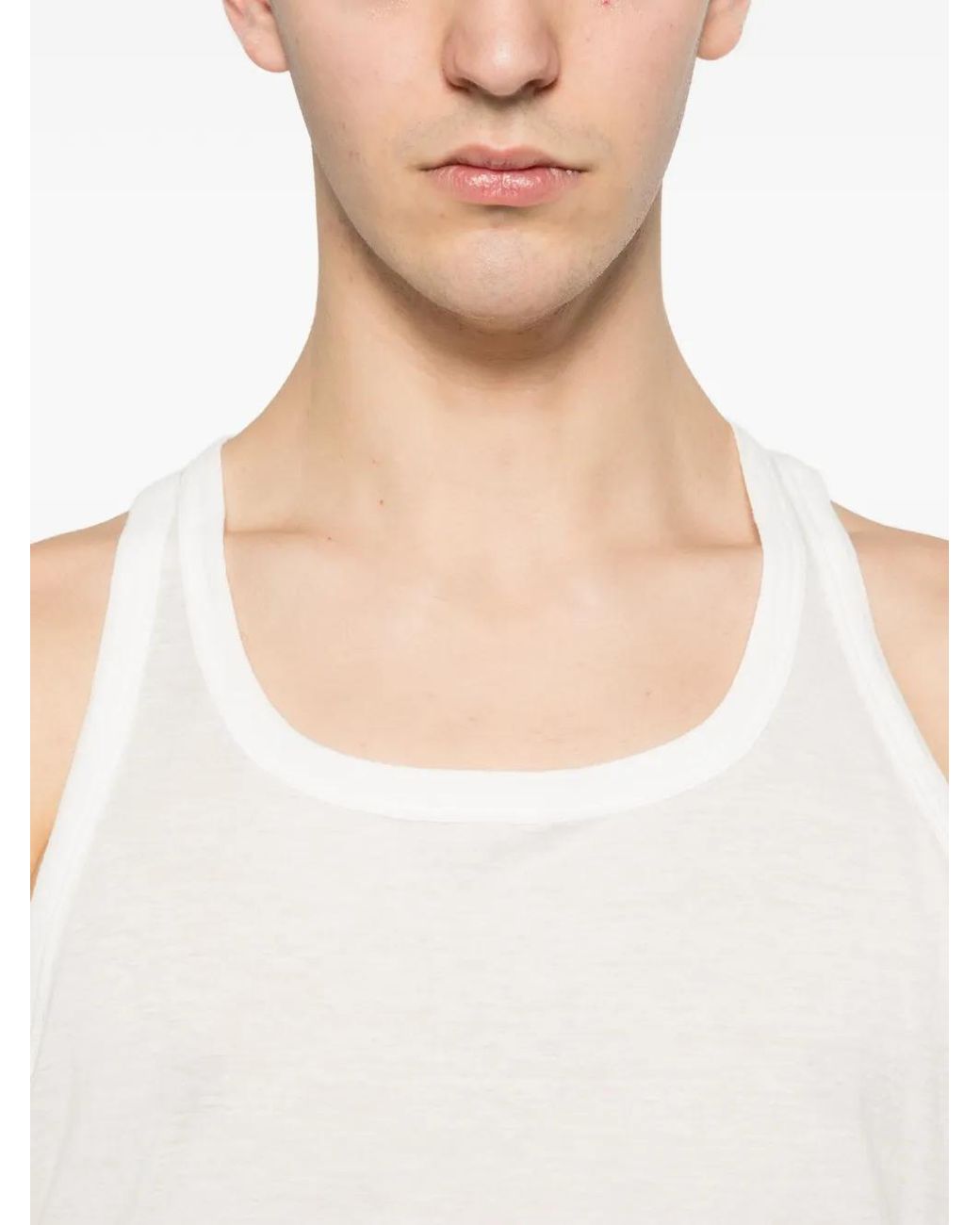 Rick Owens White Débardeur Ample for men