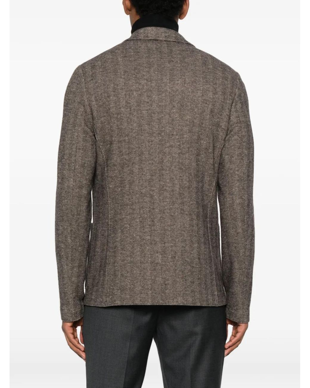 Chaqueta con motivo de espiga Harris Wharf London de hombre de color Brown