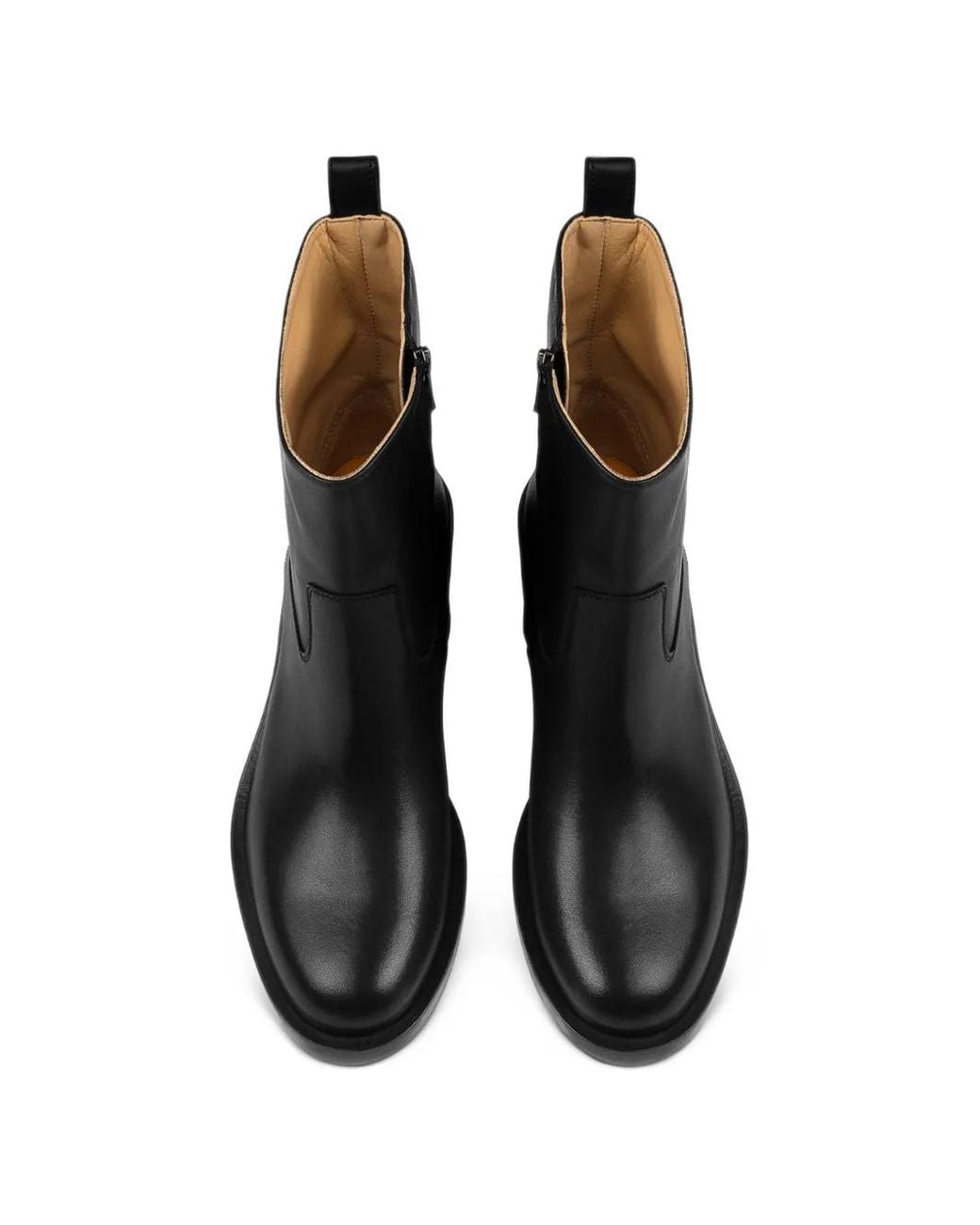Doucal's Black Leather Ankle Boots