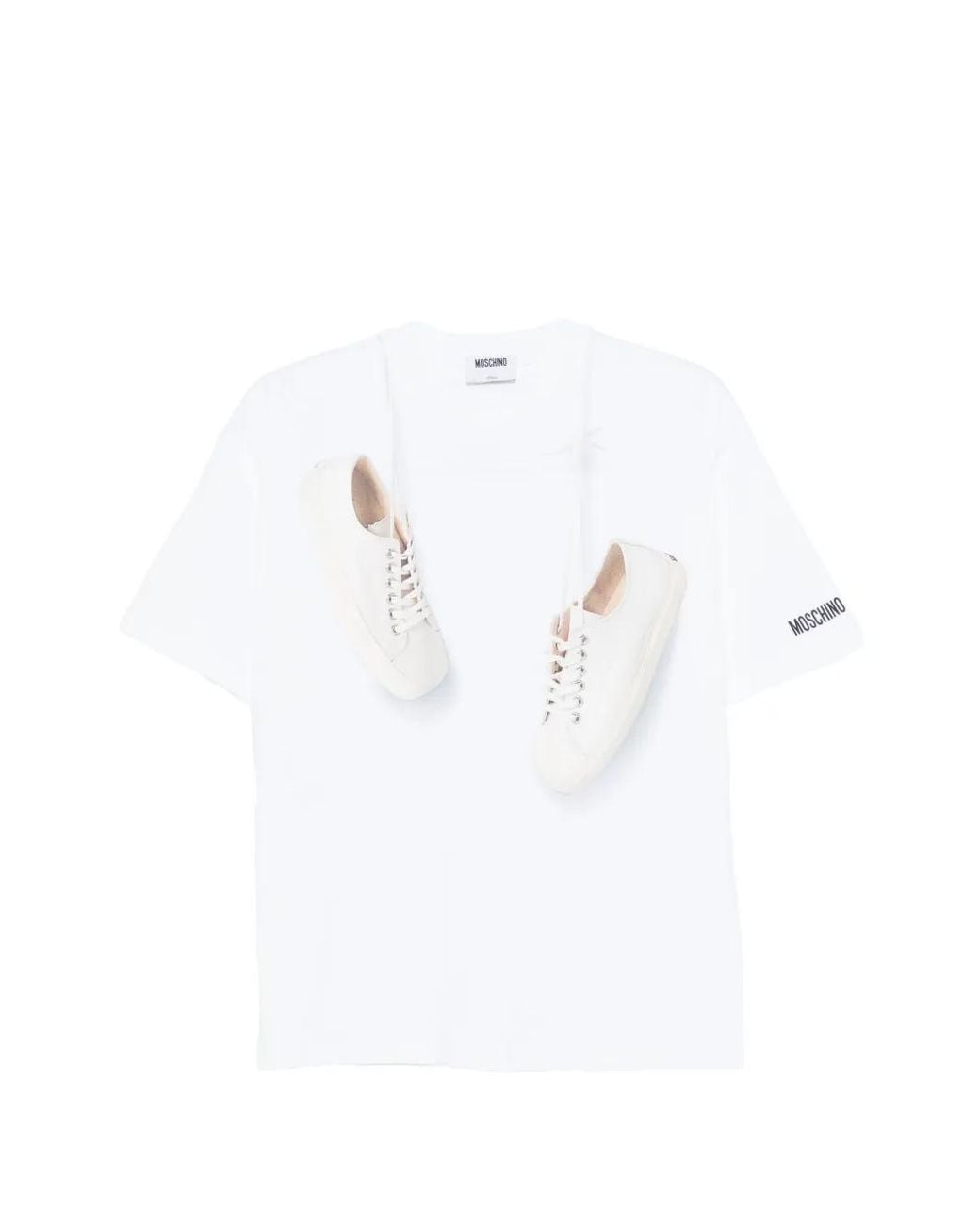 Moschino White Moschino Short-Sleeve T-Shirt