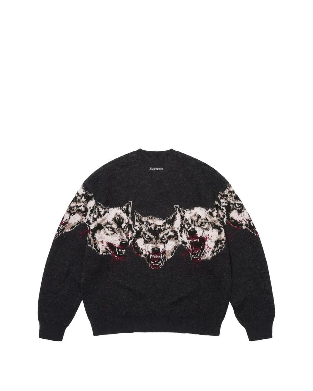 Spectrum Wolves Supreme Wolves Intarsia-Knit Sweater in Black for Men | Lyst