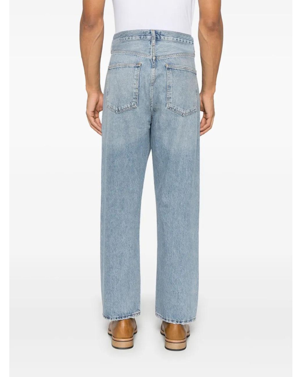 Agolde Blue 90's Light Straight-Leg Jeans for men