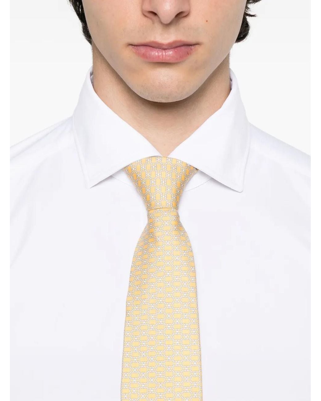 Barba Napoli White Long-Sleeve Button-Up Shirt for men
