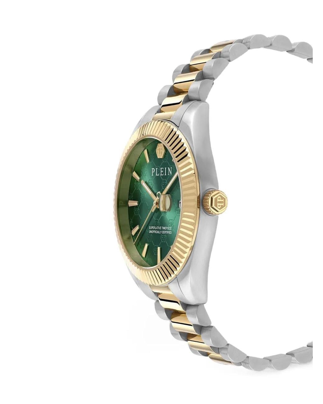Philipp Plein Metallic Date Superlative Monogram 40Mm Watch for men