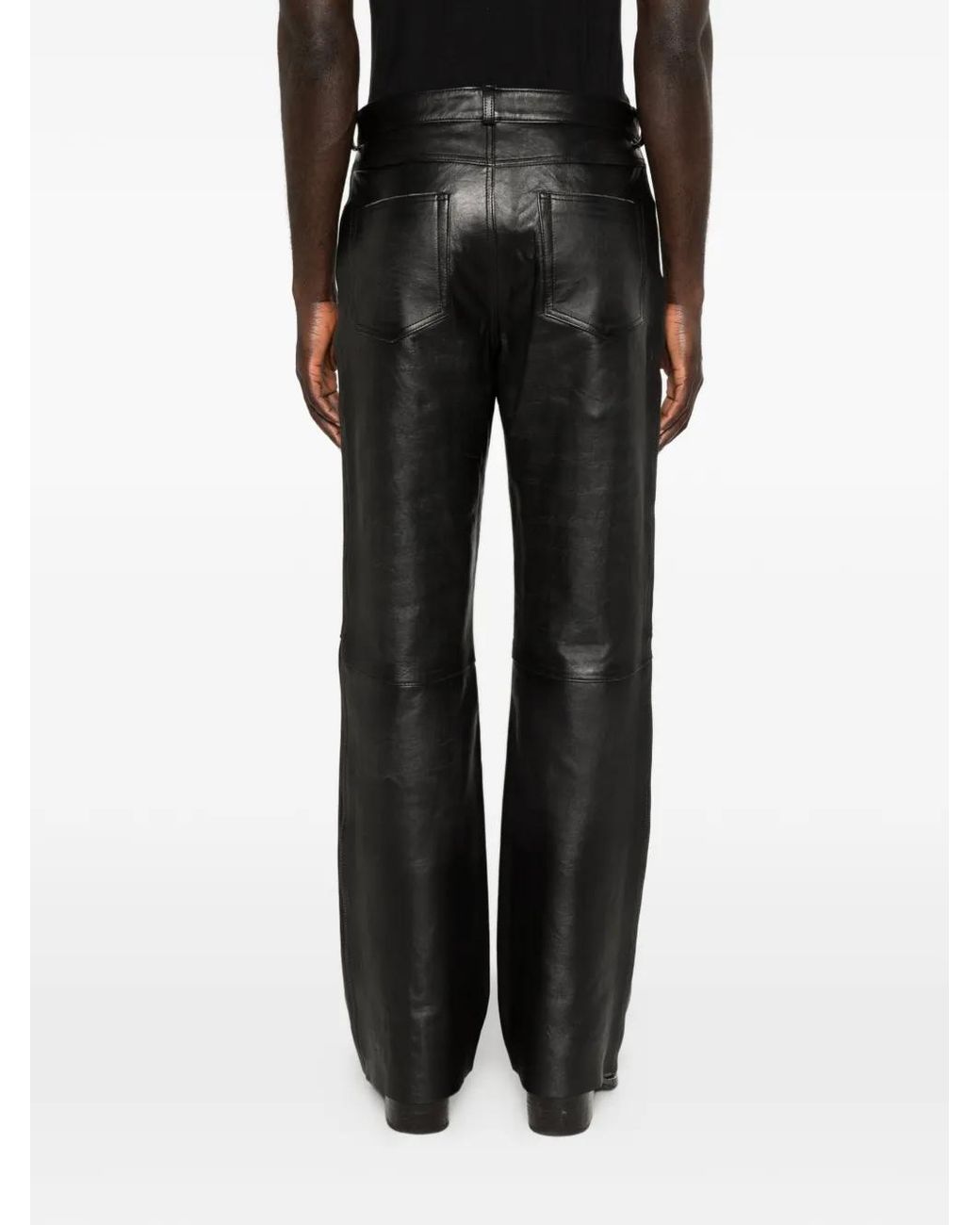 Our Legacy Gray Pantalon Carlson Cut En Cuir for men